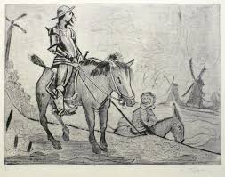 WILHELM HÖPFNER - Don Quichotte - Radierung / Kaltnadel 1948 | eBay