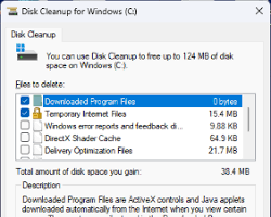 Image of Disk Cleanup Tool in Windows