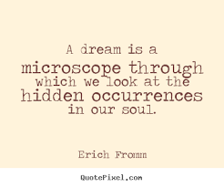 Friendship quote - A dream is a microscope through which we look ... via Relatably.com