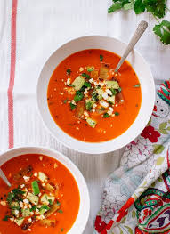 Roasted Red Pepper Tortilla Soup - Cookie and Kate