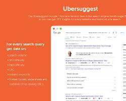 Ubersuggest Chrome extension