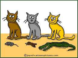 три кота смешных принесли добычу крокодил