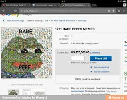 pepe, meme, ebay - The rarest pepe via Relatably.com