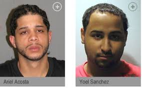 And that was when one of the men, Ariel Acosta, 26-years-old, attempted to run over one of the officers. - ariel_acosta_and_yoel_sanchez_arrested
