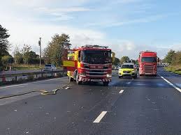 Long traffic delays as M56 fully shuts after serious crash between car and lorry