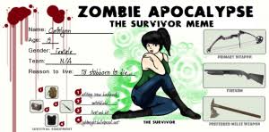 The Zombie Apocalypse The Survivor&#39;s Meme | Year Zero Survival ... via Relatably.com