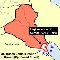 Image result for Kuwait area invaded by Iraq in 1990