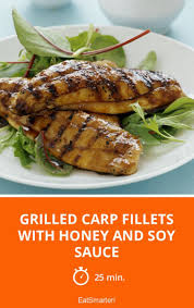 Grilled Carp Fillets with Honey and Soy Sauce | Recipe | Grilled fish ...