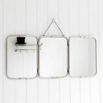 Tri fold wall hung mirror