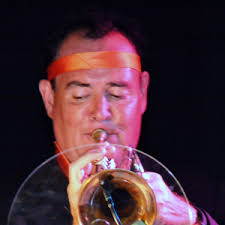Trumpet player Steve Dawson. An amazing afternoon of music featuring the Godfather of the UK Latin scene, Roberto Pla and his Big Band Latino, ... - Steve%2520Dawson%2520B%2520300sq