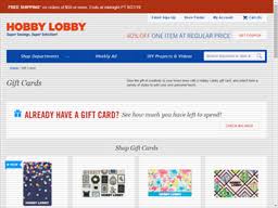 Hobby Lobby | Gift Card Balance Check | United States - gcb.today