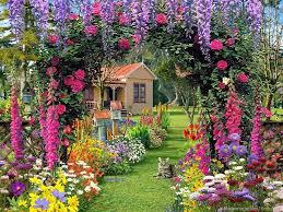 Resultado de imagem para belos jardins floridos
