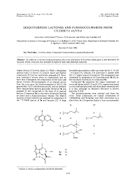 SESQUITERPENE LACTONES AND FURANOCOUMARINS FROM ...