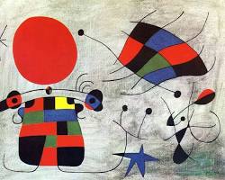 Joan Miro'nun bir resmi