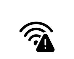broken wifi computer error warning icon vector, δημιουργία από AI