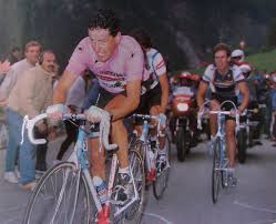 Stephen Roche, Erik Breukink (?) und Visentini 1987 - Fotoalbum ... - DIAVisionsofCycling.GrahamWatsonStephenRoacheMartinEarly