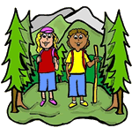 Image result for hiking clipart