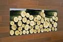 White Birch Log Set for Fireplace: Home Kitchen