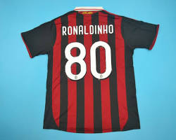 Image of Ronaldinho AC Milan 200910 home jersey