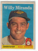 1958 Topps Baseball #179 Willy Miranda, Orioles - mO22Ul1gR_73ICMOOEe-7QA