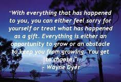 Wayne Dyer quote... works for happy people, negative people ... via Relatably.com