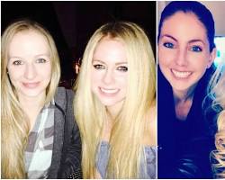 Image of Avril Lavigne with her siblings