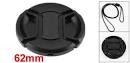 uxcell Univeral 62mm Center Pinch Front Lens Cap Canon DSLR Camera