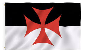 Jesus and Mary Magdalene (Magdala) - Knights Templar/Poor Knights of Christ Flag