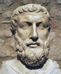 Parmenides of Elea was a younger contemporary of Heraclitus of Ephesus, but he lived at the opposite end of the Greek world: in Italy. - parmenides_velia_jan