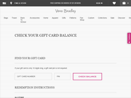 Vera Bradley | Gift Card Balance Check | United States - gcb.today