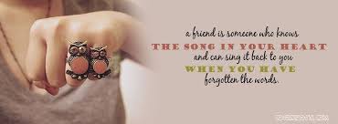 a friend is someone who knows the song in your heart and can sing ... via Relatably.com