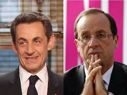 Sarkozy is catching up but still trailing socialist Hollande. Final opinion polls put Francois Hollande&#39;s advantage at as little as four points. - sarkozy-hollande