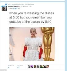 Lady Gaga&#39;s &#39;washing-up gloves&#39; red carpet look at Oscars ... via Relatably.com
