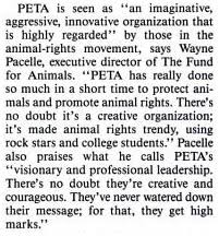 HumaneWatch | Wayne Pacelle on PETA, 1989 via Relatably.com