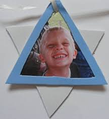 Star Of David Photo Frame Craft For Kids - star_of_david_photo_frame