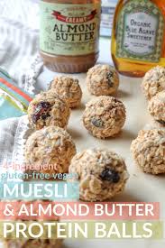 Muesli & Almond Butter Protein Balls (gluten-free/vegan) - Simply ...