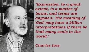 There can be nothing exclusive about substantial a by Charles Ives ... via Relatably.com