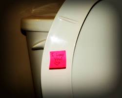 Leave her little love notes around the house romantic gesture