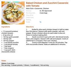 Baked Chicken and Zucchini Casserole with Tomato | add 2 greens ...