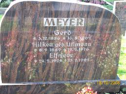 Grab von Elfriede Meyer (24.02.1924-15.02.1992), Friedhof Westerhusen - ws035