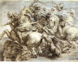 Battle of Anghiari painting by Leonardo da Vinci