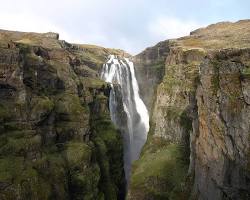 Gambar Glymur Waterfall, Iceland