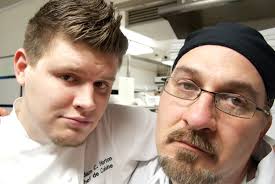 Chef Adam Horton and Me working - spl-8638