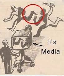Résultat de recherche d'images pour "caricature de la manipulation média"
