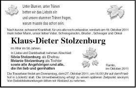 Klaus-Dieter Stolzenburg-Die T | Nordkurier Anzeigen