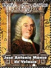 Briefmarke: Jose Antonio Manso de Velasco (Peru) (Viceroys of Peru ...