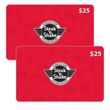 Steak 'n Shake $50 Value Gift Cards - 2 x $25 - Sam's Club