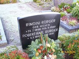 Grab von Robert Karl Bürger (04.01.1891-1?.02.1971), Friedhof Walle