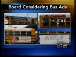 Image result for ads on school buses