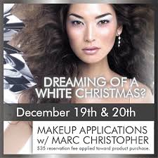 WHITE CHRISTMAS: MAKEUP APPLICATIONS w/ MARC CHRISTOPHER - marc-christopher-white-christmas-square-opt
